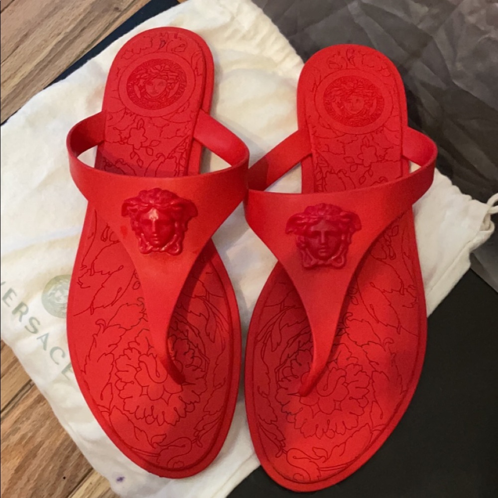 AUTHENTIC Versace rubber sandals